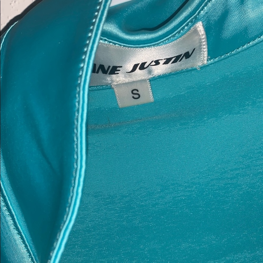 Light blue Shane Justin dress w corset - Picture 4 of 4